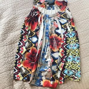 Women’s Multicolored Soft top with bead accents